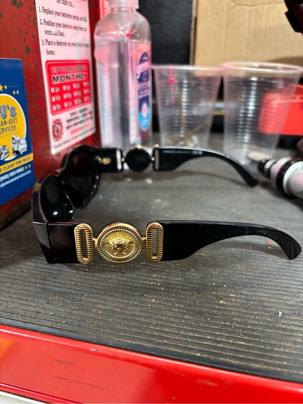 Versace Medusa Biggie Black Sunglasses